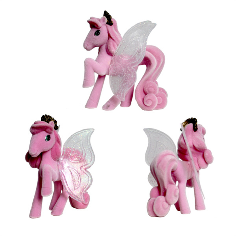 Elegante Pony Farfalla Porta Una Corona Plastica Min2