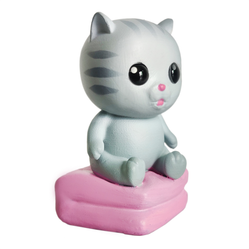 Flokowane zabawki dla kotów kot kreskówkowy rysunek Fuzzy Sweet Ca3