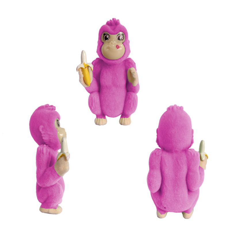 Fuzzy Chimp - мали пластични играчки за животни WJ0070 Lit2