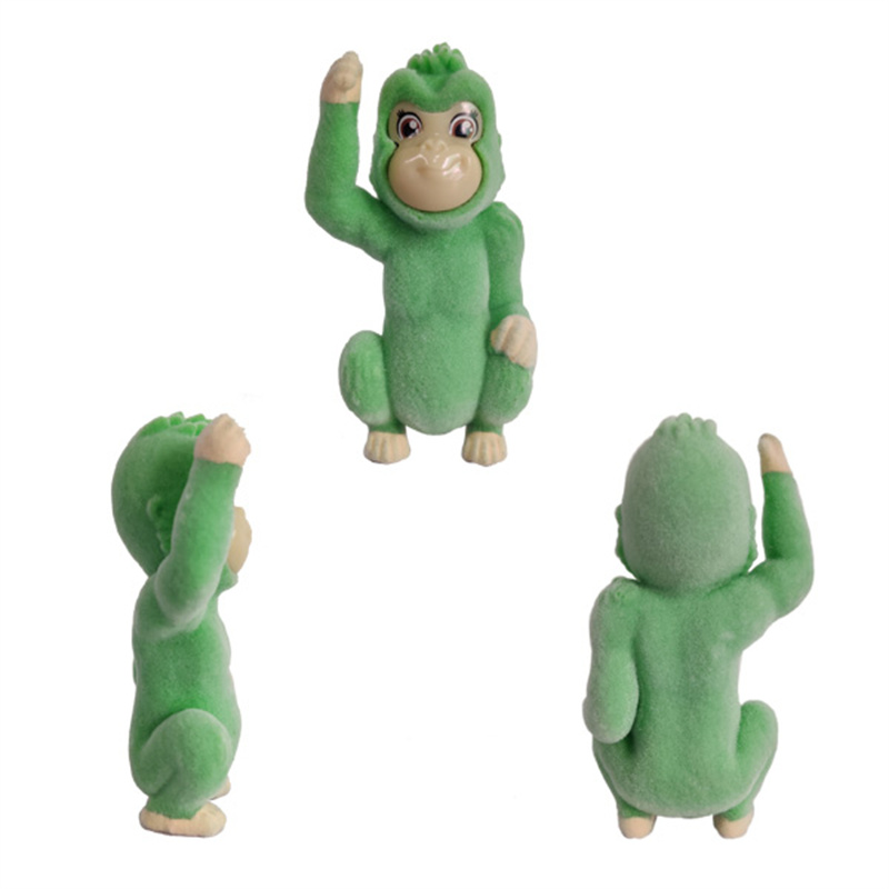 Fuzzy Chimp - Klein Plastiek Diere Speelgoed WJ0070 Lit3