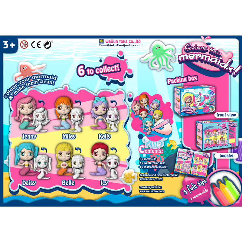 Mini-Cute-Colour-Me-Mermaid Free-Coloring-Toy2