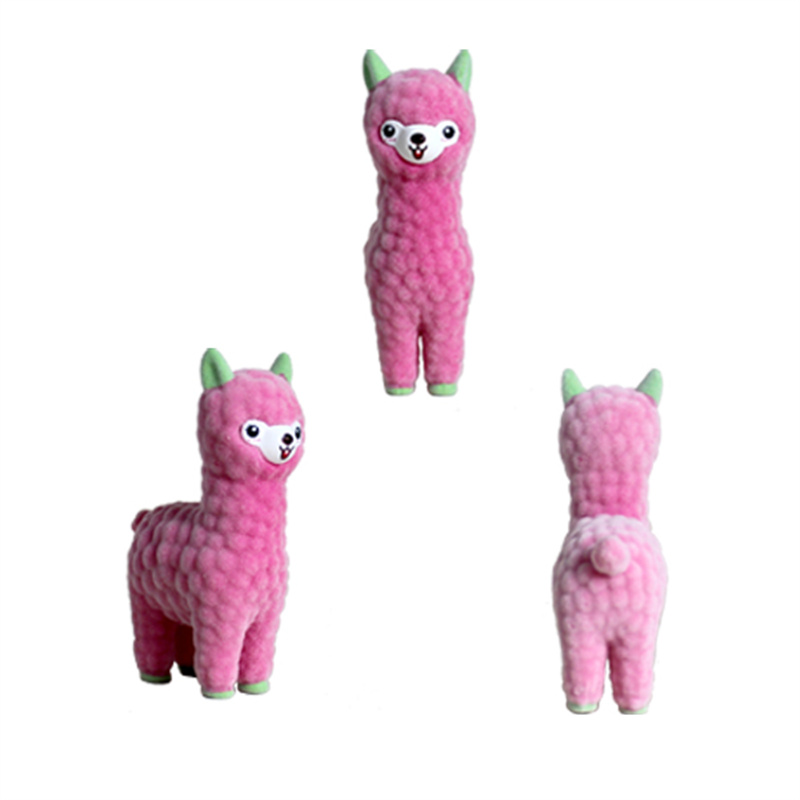 Mainan Pajangan Lama Berkelompok Llama Leher Panjang Mini3