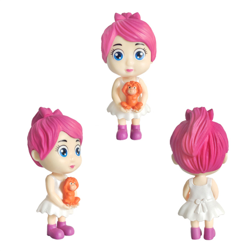 Mini plastmasas mazuļu meitenes reklāmas rotaļlietas dāvana K4