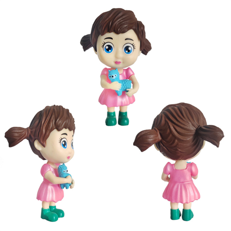 Mini plastmasas mazuļu meitenes reklāmas rotaļlietas dāvana K5