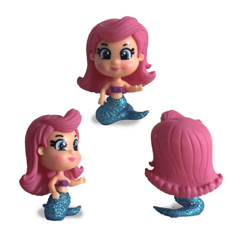 Mini plast sjöjungfruleksaker för barn present9