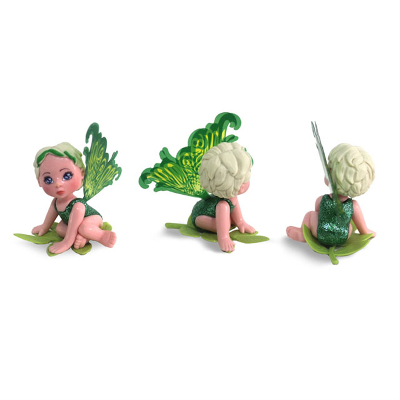 Mini figura de Hada del guisante, juguetes coleccionables de plástico Act3