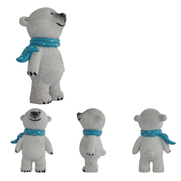 WJ 0042 ध्रुवीय भालू-प्लास्टिक पीवीसी मूर्ति वेइजुन फैक्टरी ODM खिलौने (1)