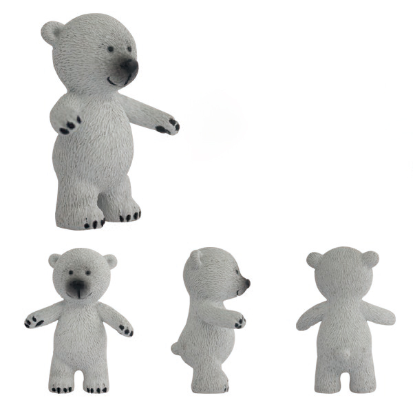 WJ 0042 ध्रुवीय भालू-प्लास्टिक पीवीसी मूर्ति वेइजुन फैक्टरी ODM खिलौने (2)