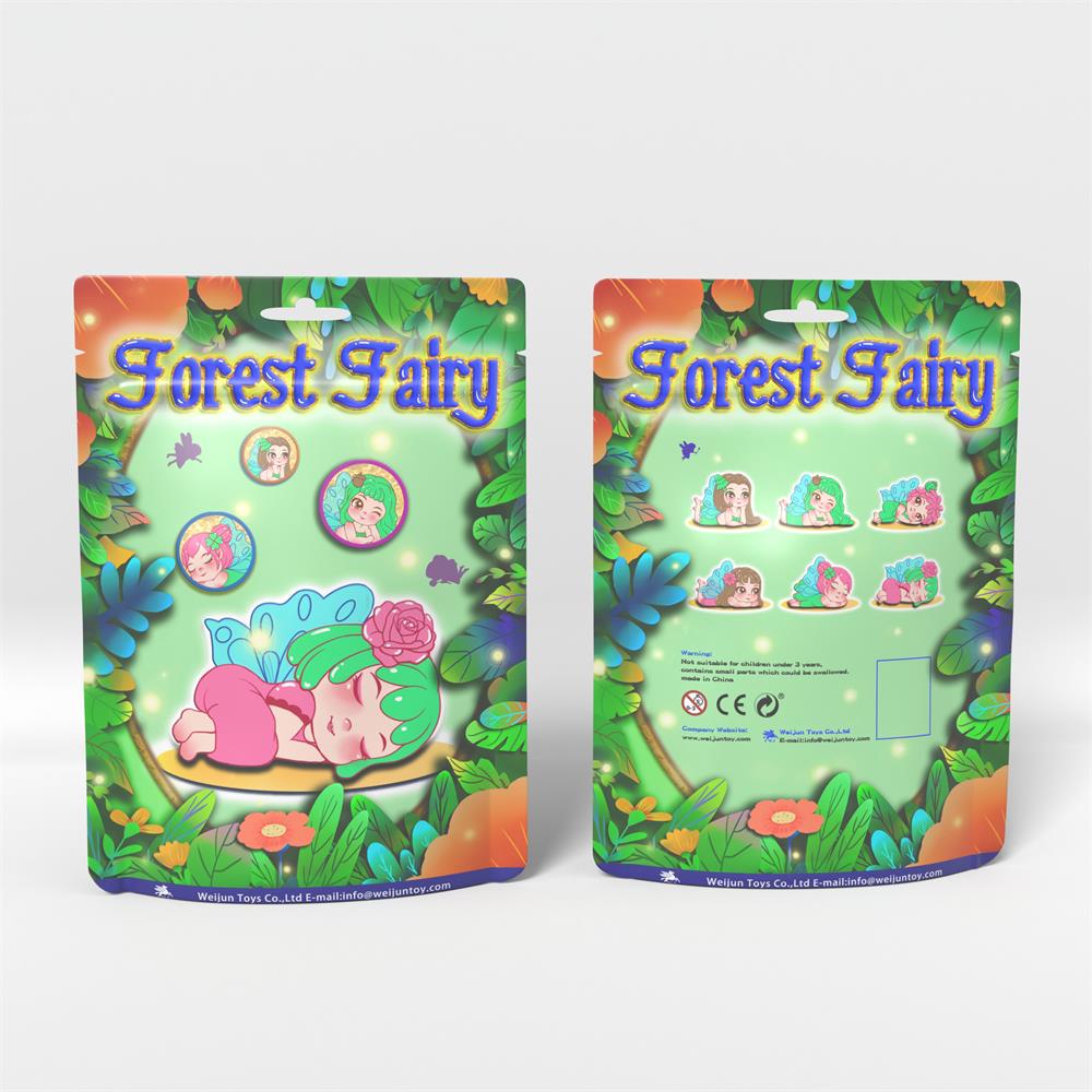WJ0122 - Forest Fairy Kolektib mini jwèt fe forè pou timoun (1)