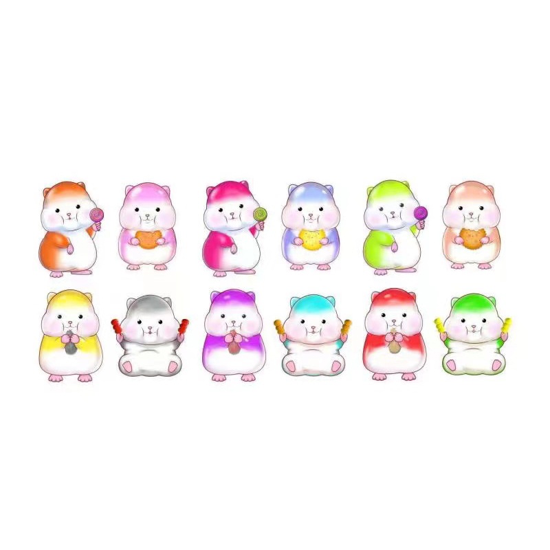 WJ9601-Weijun-Rainbow-Hamster-Plastic-Speelgoed-Figuur1